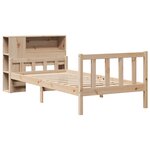 vidaXL Lit bibliothèque sans matelas 90x190 cm bois de pin massif