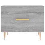 vidaXL Tables basses 2 Pièces sonoma gris 50x50x40 cm bois d'ingénierie