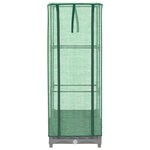 vidaXL Jardinière surélevée avec housse aspect rotin 40x40x123 cm