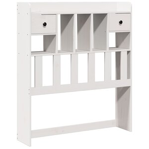 vidaXL Tête de lit avec rangement blanc 90 cm bois massif de pin