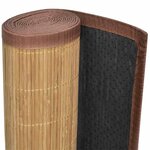 vidaXL Tapis en bambou 100x160 cm Marron