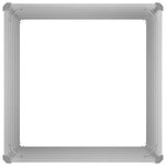 vidaXL Jardinière 100x100x77 cm Acier galvanisé Gris