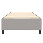 vidaXL Cadre de lit gris clair 100x200 cm tissu