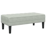 vidaXL Ensemble de Canapés 2 Pièces Gris clair 173 x 131 x 67 cm Velours