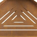 vidaXL Braise Marron 50 x 43 x 52 cm Acier