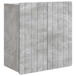 vidaXL Armoire Murale Gris béton 59 x 31 x 64 cm Bois d'ingénierie