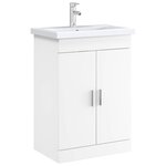 vidaXL Meuble sous lavabo de salle de bain Blanc 78 5 x 37 5 x 81 cm