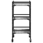 vidaXL Chariot de cuisine sonoma gris 50x35x75 5 cm bois d'ingénierie