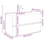 vidaXL Meuble lavabo avec bassin et robinet intégrés vieux bois