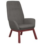 vidaXL Chaise de relaxation Gris clair Tissu