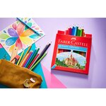 Etui de 48 crayons de couleur Castle Hexagonaux Assortis FABER-CASTELL