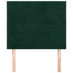 vidaXL Tête de lit Vert foncé 90x5x118/128 cm Velours