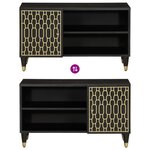 vidaXL Meuble TV 80x31x46 cm bois massif de manguier
