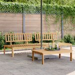 vidaXL Canapés centraux palette de jardin 2 Pièces bois massif d'acacia