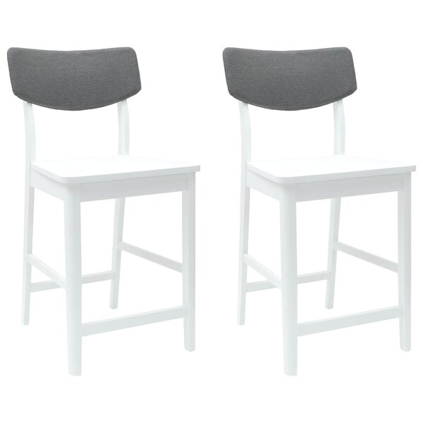 vidaXL Chaises de salle à manger 2 Pièces Blanc 48 x 49 x 95 cm
