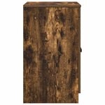 vidaXL Armoire de salle de bain Chêne fumé 54 x 41 x 70 cm