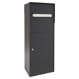 Boîte à colis en acier  Multipack EP3104  fenêtre d'introduction et porte  Noir