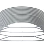 vidaXL Lit surélevé de jardin Gris 212x140x68cm Acier galvanisé