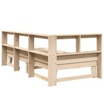 vidaXL Lit bibliothèque sans matelas 100x200 cm bois massif de pin