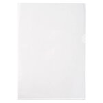 Sachet De 10 Pochettes Coin Pvc Lisse Haute Résistance 13/100e - A4 - Cristal - X 10 - Exacompta