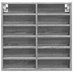 vidaXL Armoire à vitrine sonoma gris 60x8 5x58 cm bois d'ingénierie