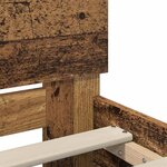vidaXL Cadre de lit Bois Ancien 140 x 200 cm Bois d'ingénierie