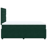 vidaXL Sommier à lattes de lit et matelas Vert foncé 120x200cm Velours