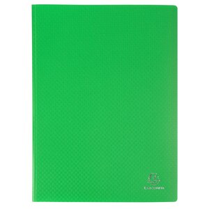 Protège-documents En Polypropylène 5/10e Opak Pochettes Cristal 160 Vues - A4 - Vert Clair - X 8 - Exacompta