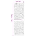 vidaXL Tapis doux à poils moyens et lavable HUARTE Sable 80 x 500 cm