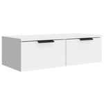 vidaXL Armoires murales 2 Pièces blanc 68x30x20 cm Bois d'ingénierie