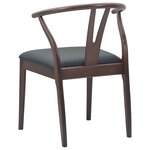 vidaXL Chaise de salle à manger 2 Pièces Marron clair et noir
