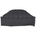 vidaXL Set de coussins de palette 2 Pièces Noir 120 x 40 x 8 cm