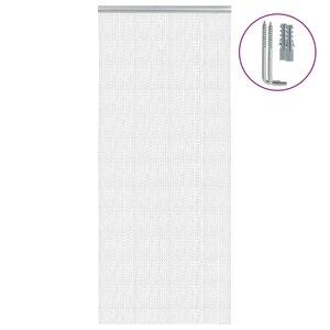 vidaXL Moustiquaire de porte à chaîne 90x212 cm aluminium