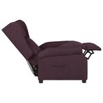 vidaXL Fauteuil inclinable Violet Tissu