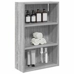 vidaXL Armoire murale de salle de bain Gris Sonoma 40 x 16 x 62 5 cm