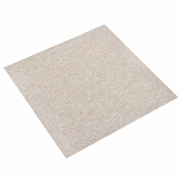 vidaXL Tapis 20 Pièces Beige clair 50 x 50 cm 100  Polypropylène