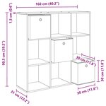 vidaXL Buffet Bois ancien 102 x 31 x 99 5 cm