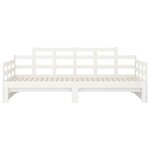 vidaXL Lit coulissant sans matelas blanc 2x(90x200) cm