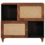 vidaXL Buffet Marron 80 x 33 5 x 75 cm Bois de mangue massif