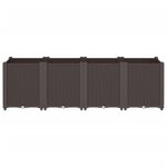 vidaXL Jardinière marron 160x40x53 cm polypropylène