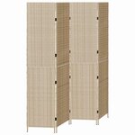 vidaXL Paravent Pliant Manuel Beige 196 x 200 cm polyrotin