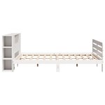 vidaXL Cadre de lit sans matelas blanc 200x200 cm bois massif de pin