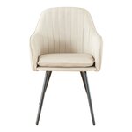 Lot de 2 chaises de salle à manger salon design moderne cuisine 86 x 57 x 59 cm beige 03_0009625