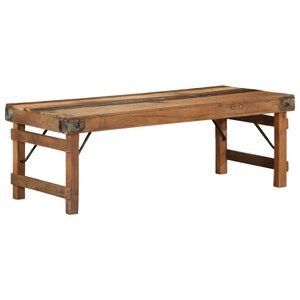 vidaXL Table basse Marron 110 x 55 x 40 cm bois de récupération massif