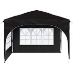 vidaXL Tente de fête pop-up 290 x 290 x 245 cm Noir