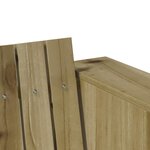 vidaXL Canapé de jardin Vert 134 x 60 x 62 cm Pin imprégné