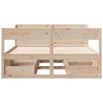 vidaXL Cadre de lit sans matelas 140x200 cm bois massif de pin