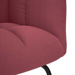 vidaXL Chaise à bascule Rouge bordeaux Tissu