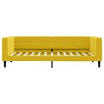 vidaXL Lit de jour avec lit gigogne jaune 100x200 cm velours