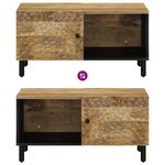 vidaXL Table basse 80x50x40 cm bois de manguier massif